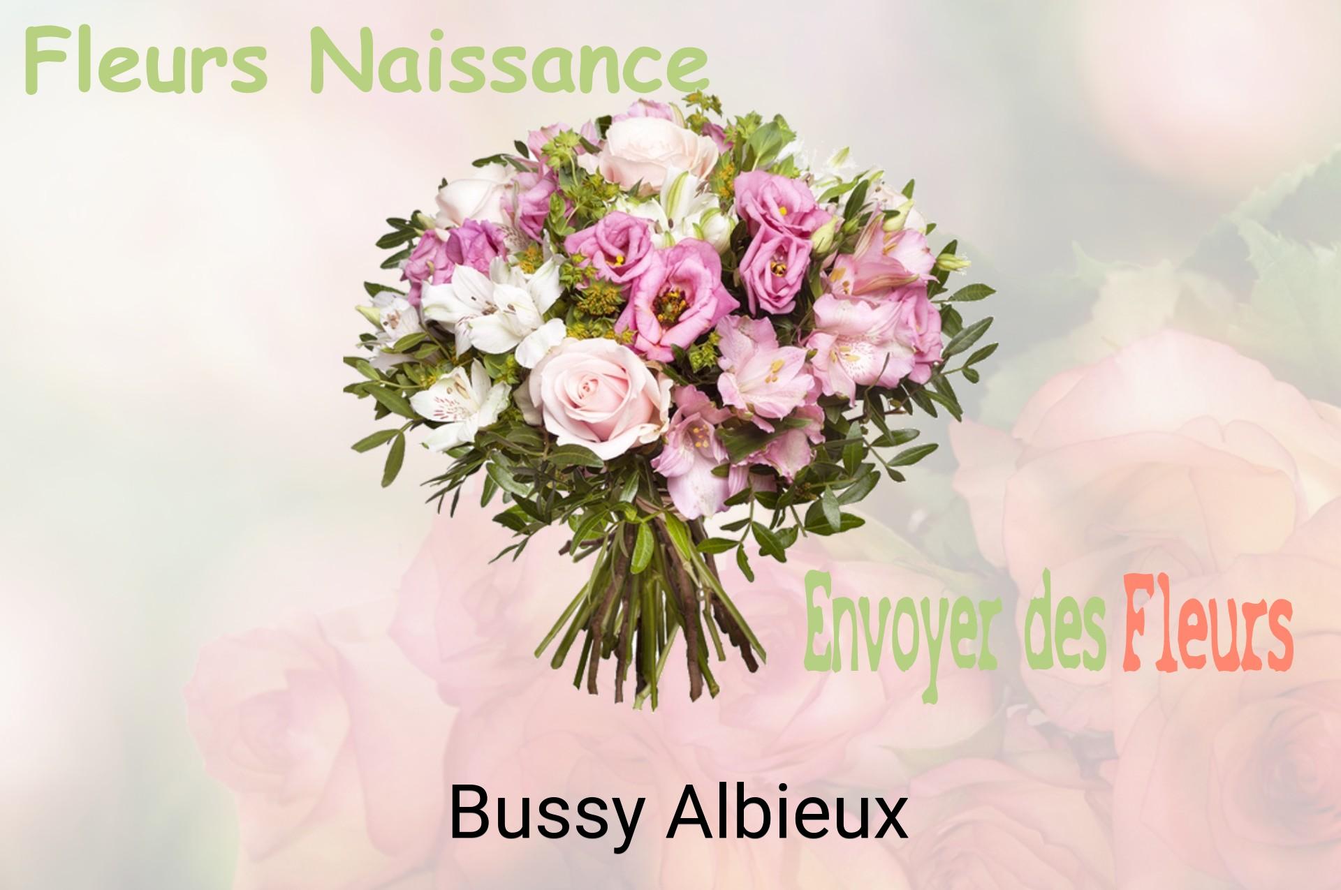 Bouquet de fleurs de naissance livré à Bussy-Albieux